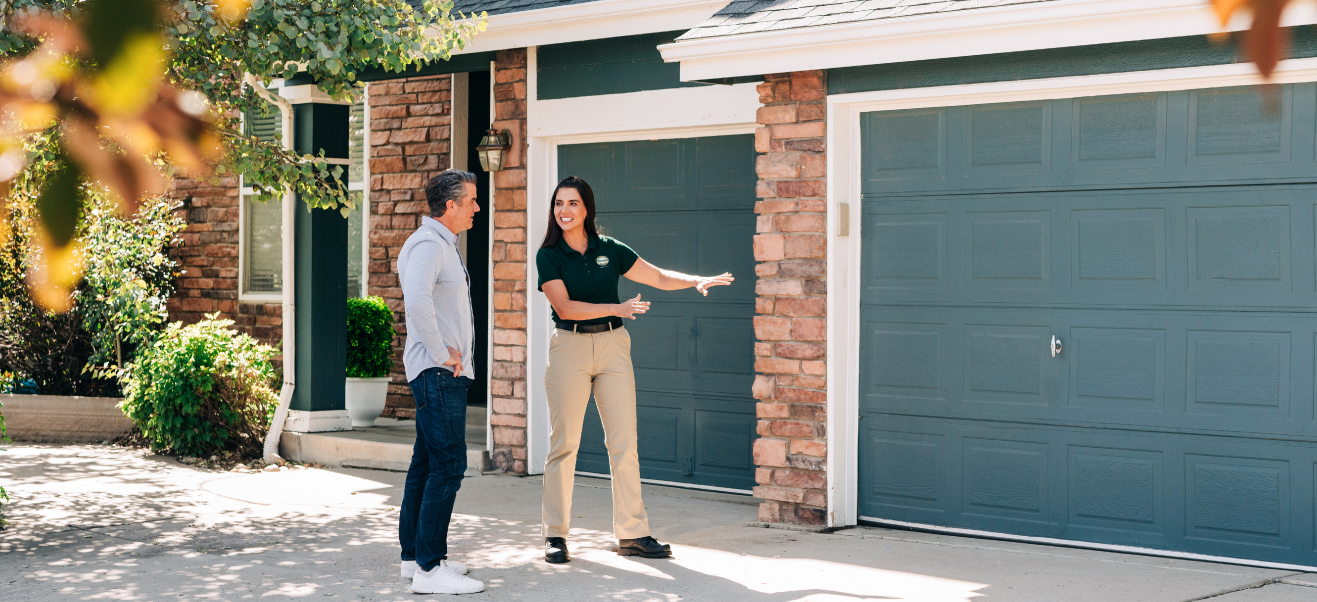 Secure keypad to a garage door opener.