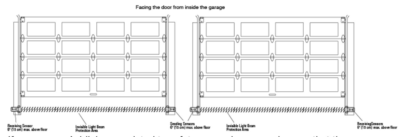 Black and white garage door