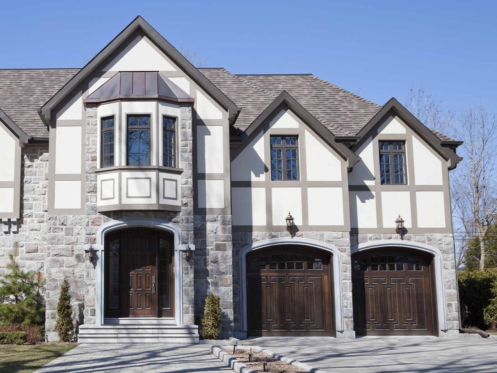 Tudor garage door