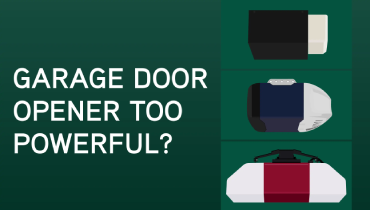 Can a garage door be too powerful blog illustration.